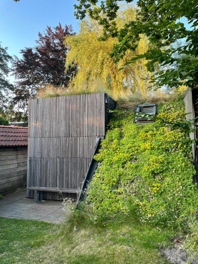 Tiny-House Van Zeecontainers Bij Het Bos Oranjewoud Esterno foto