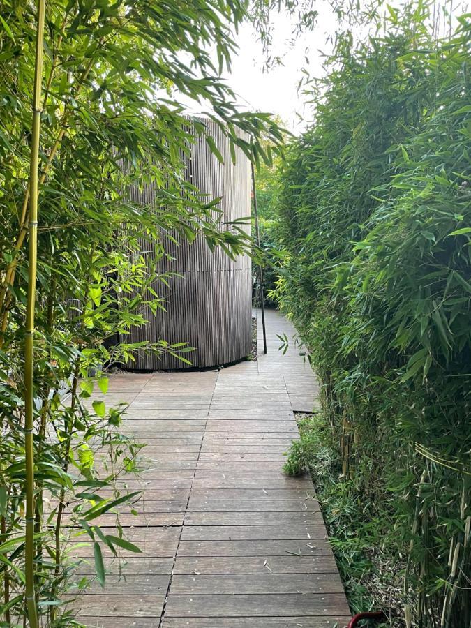 Tiny-House Van Zeecontainers Bij Het Bos Oranjewoud Esterno foto